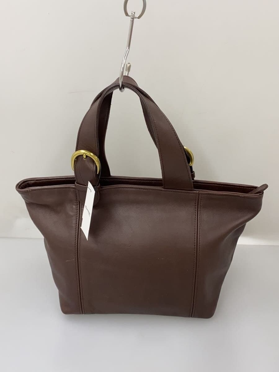 COACH tote bag leather BRW plain 4133 3