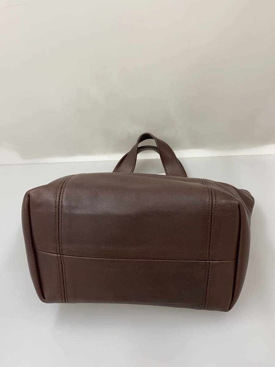COACH tote bag leather BRW plain 4133 4