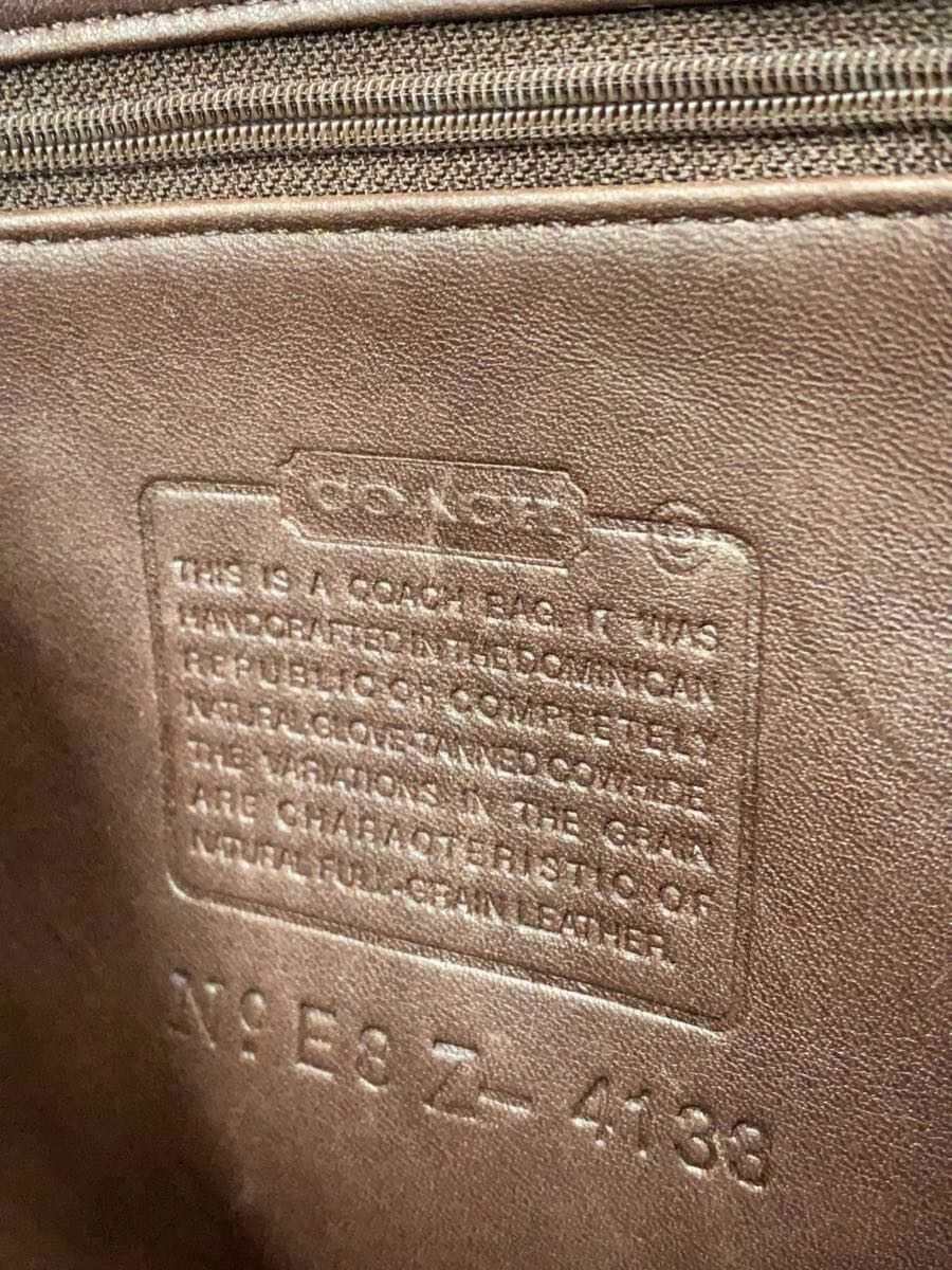 COACH tote bag leather BRW plain 4133 5