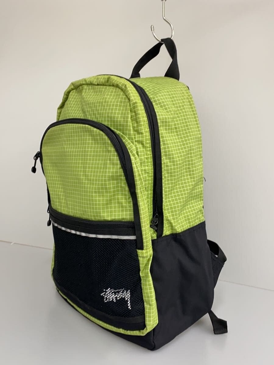 STUSSY Backpack Nylon GRN Check 133020 2