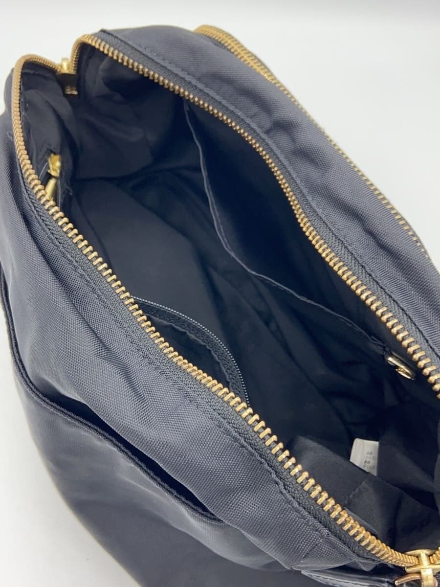 agnes b. Shoulder Bag Nylon BLK Solid FT03-04 7