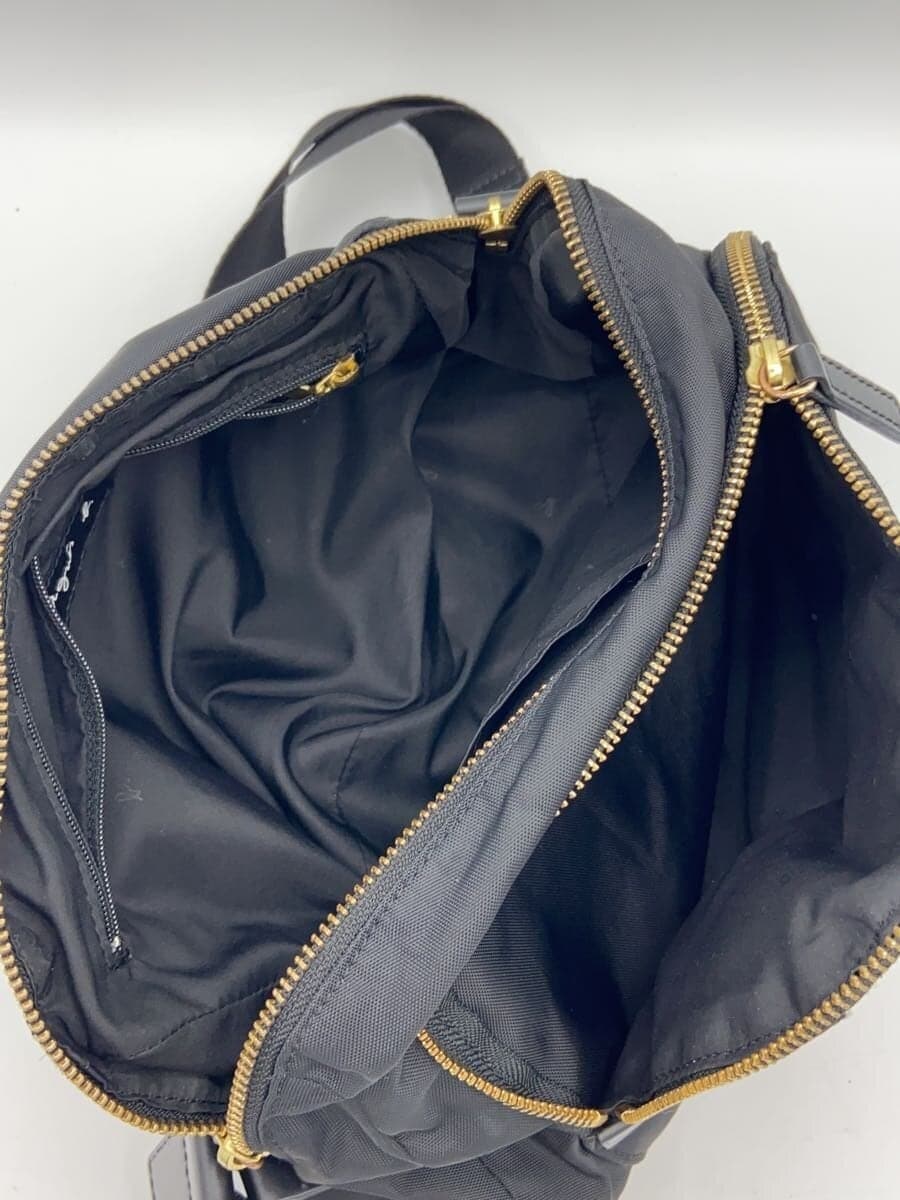 agnes b. Shoulder Bag Nylon BLK Solid FT03-04 8