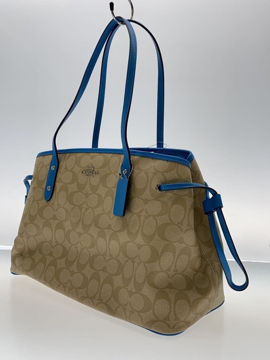 COACH Shoulder Bag_Signature PVC BEG F57842 2