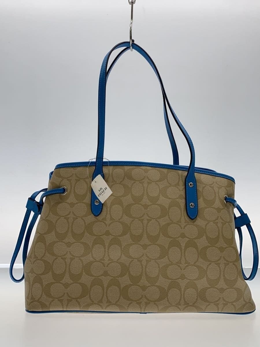 COACH Shoulder Bag_Signature PVC BEG F57842 3