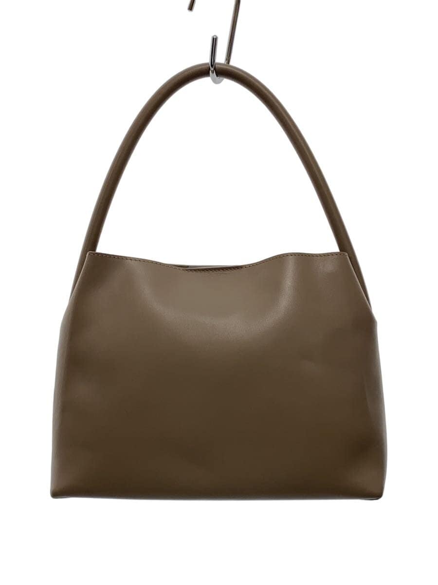 Other Brands: Modern Weaving Shoulder Bag Leather BEG Solid Color