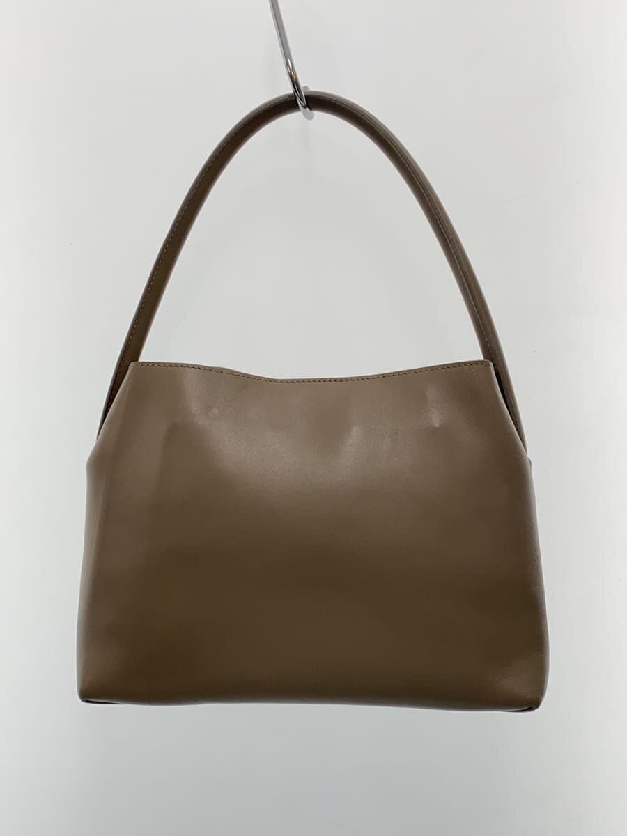 Other Brands: Modern Weaving Shoulder Bag Leather BEG Solid Color 3