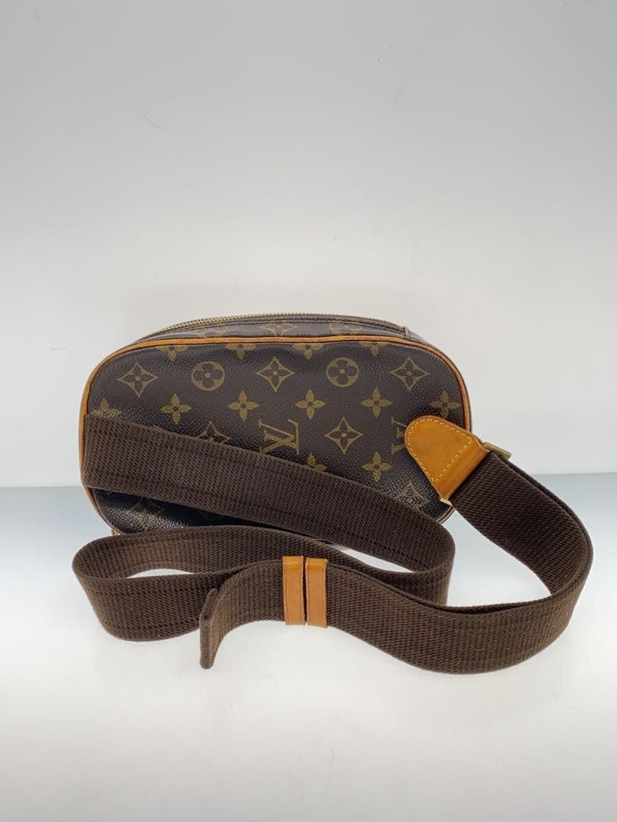 LOUIS VUITTON Pochette Ganjou _Monogram Canvas PVC BRW All Over Pattern 3