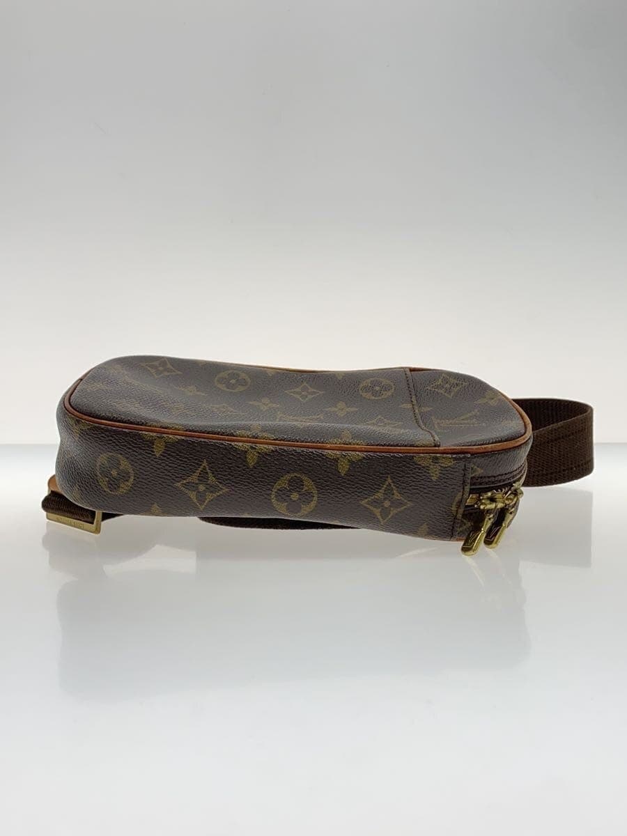LOUIS VUITTON Pochette Ganjou _Monogram Canvas PVC BRW All Over Pattern 4