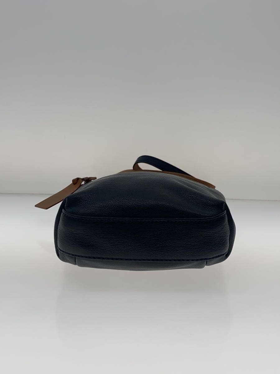 GENTEN Shoulder Bag Cow Leather NVY 44100 86 4