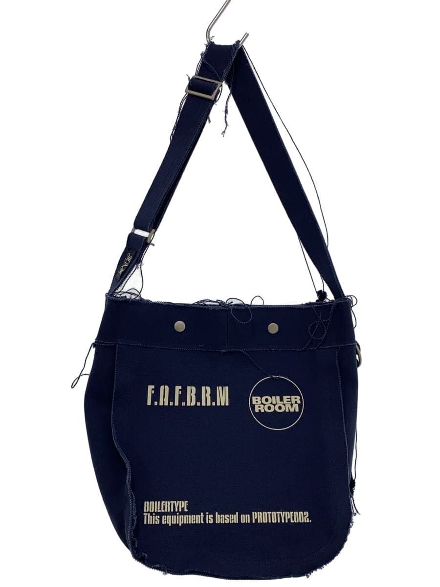 BOILER ROOM x FAF Shoulder Bag Canvas NVY 00242802-BR