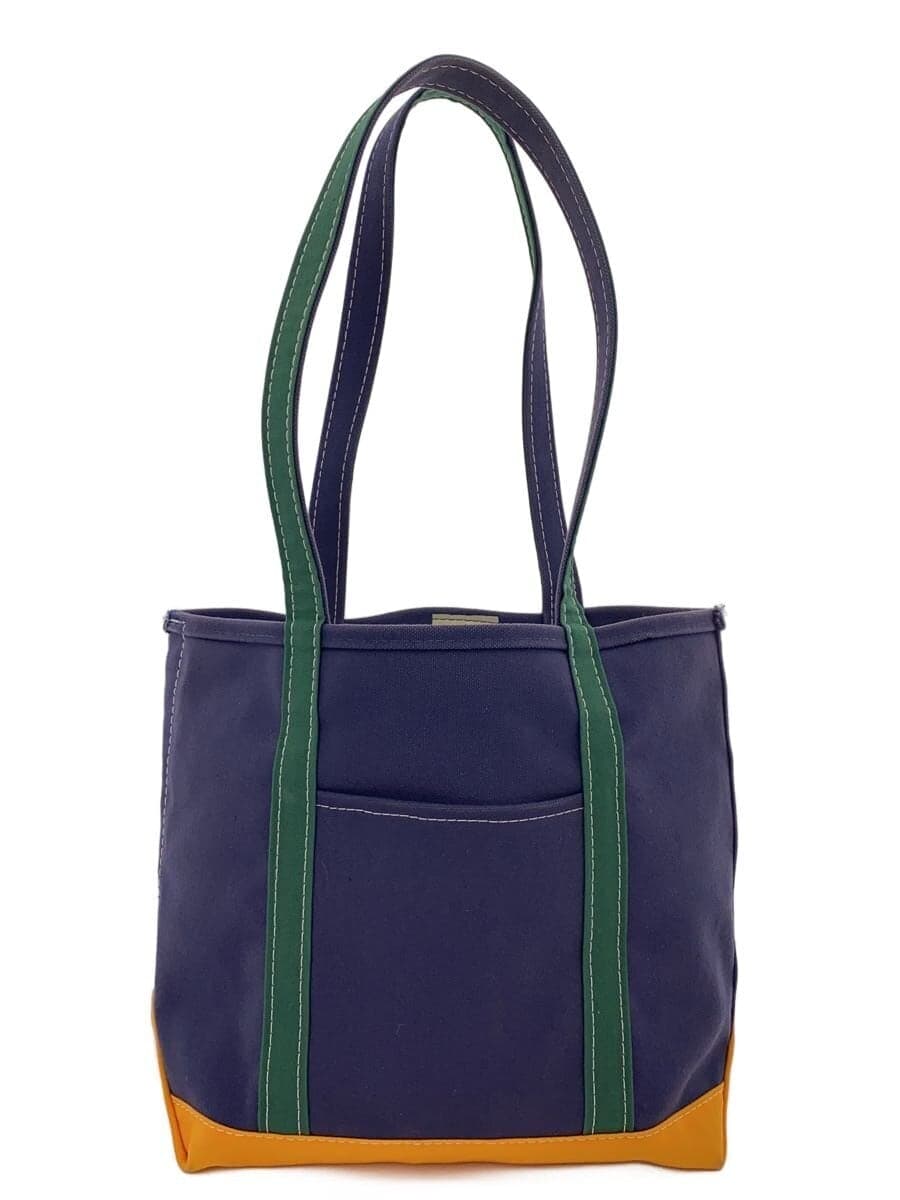 L.L.Bean 3 Tone BOAT AND TOTE Tote Bag Cotton NVY 289601