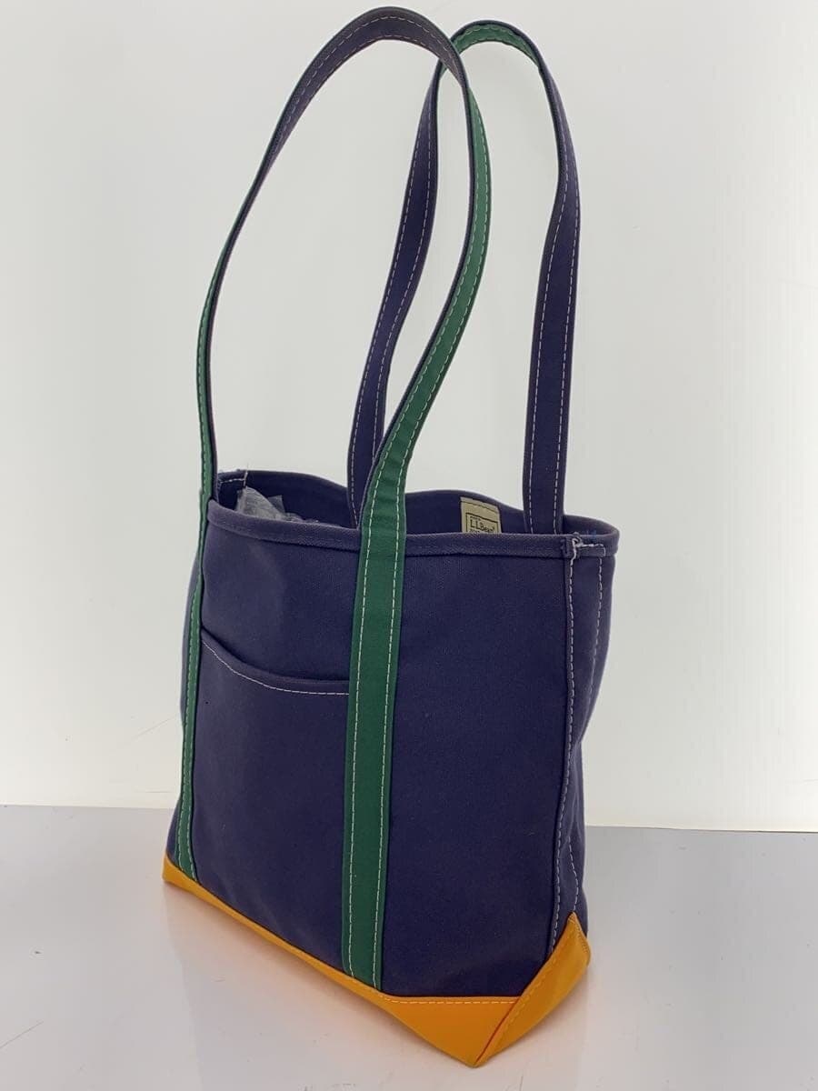 L.L.Bean 3 Tone BOAT AND TOTE Tote Bag Cotton NVY 289601 2