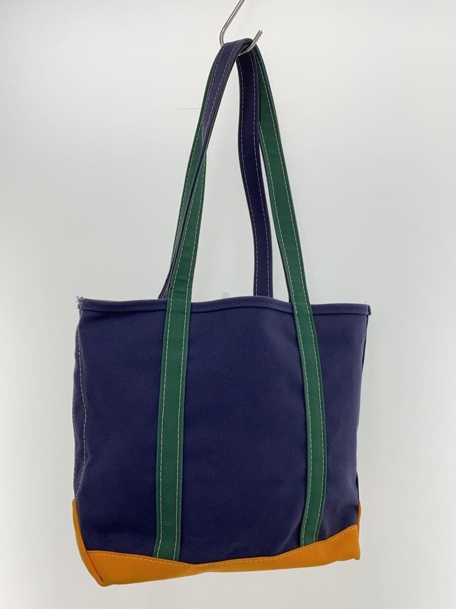 L.L.Bean 3 Tone BOAT AND TOTE Tote Bag Cotton NVY 289601 3