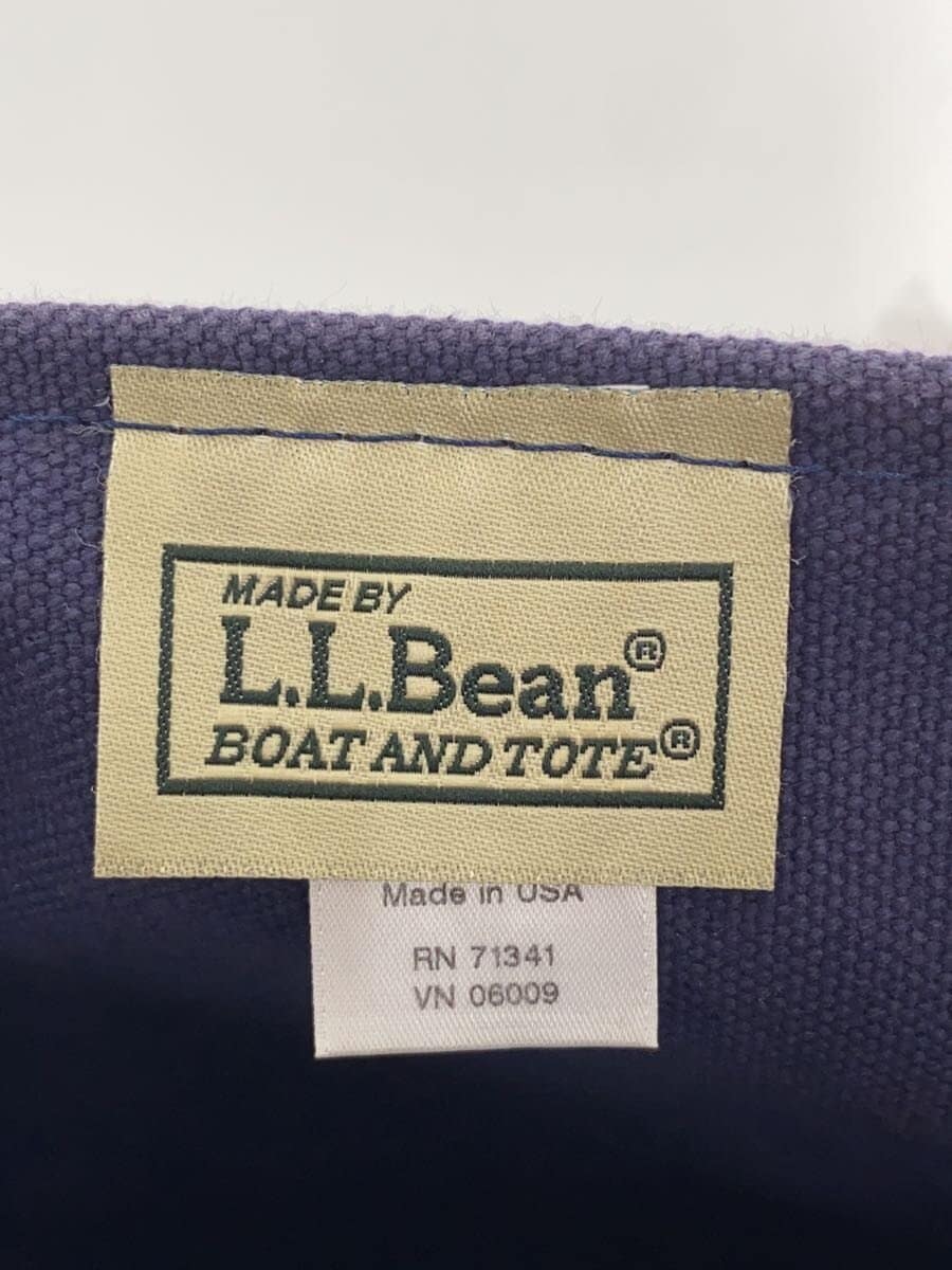 L.L.Bean 3 Tone BOAT AND TOTE Tote Bag Cotton NVY 289601 5
