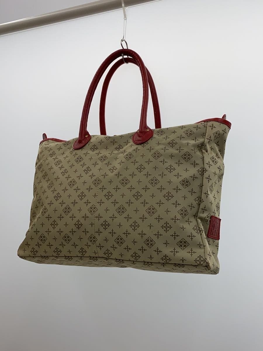 russet Tote Bag BEG All Over Pattern 2