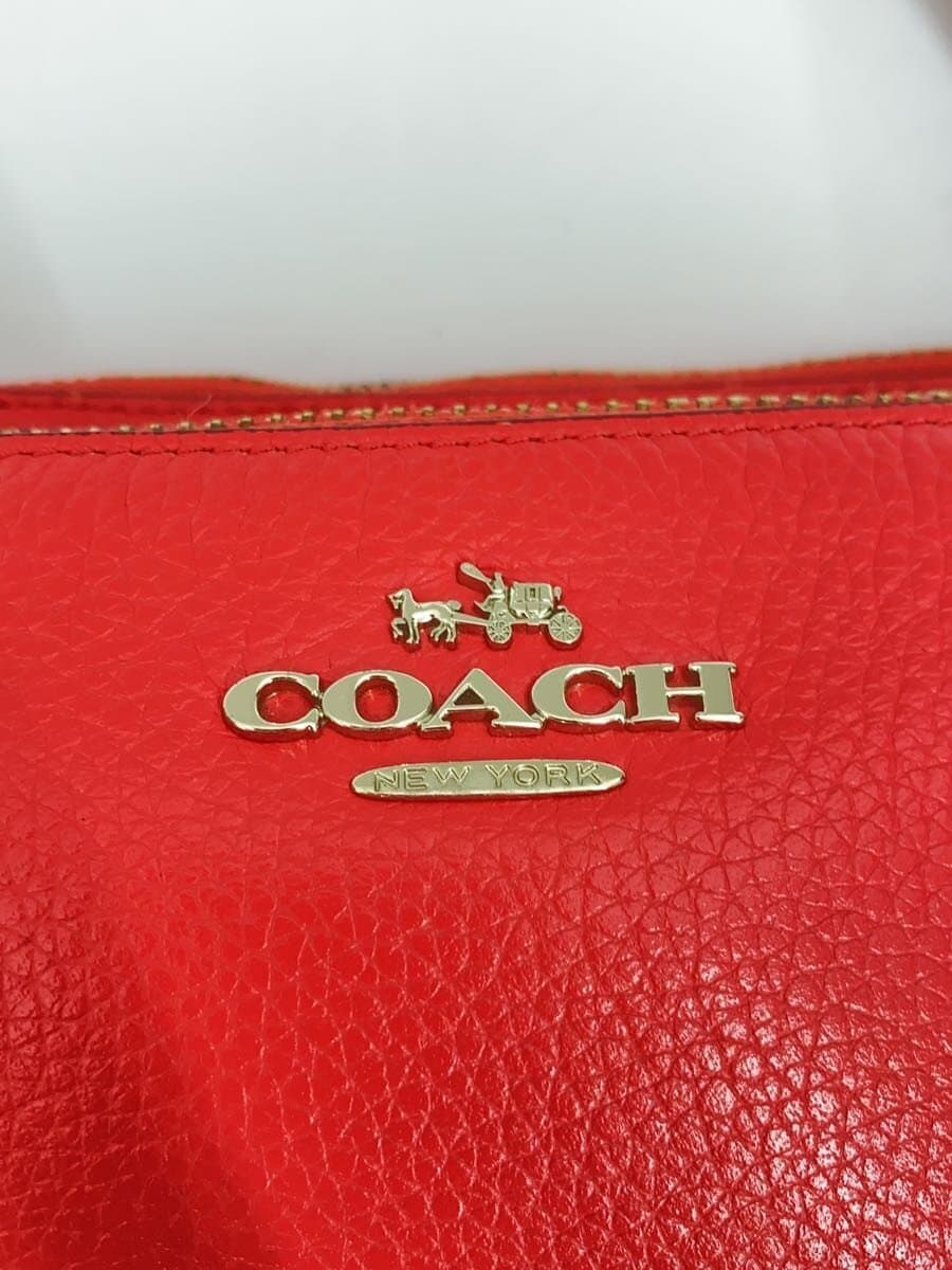 COACH Shoulder Bag PNK Solid 5