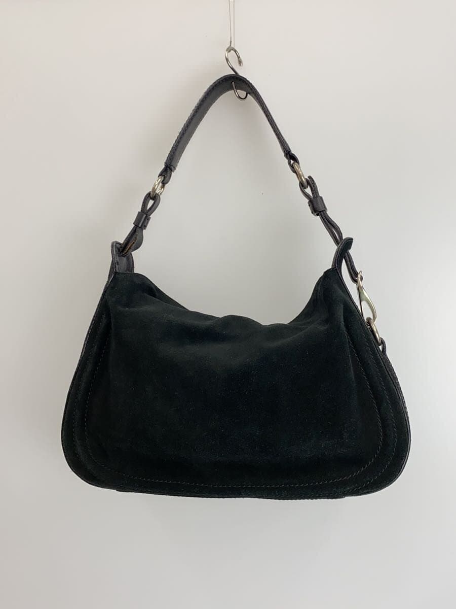 GHERARDINI Handbag Suede BLK Consider Condition 3