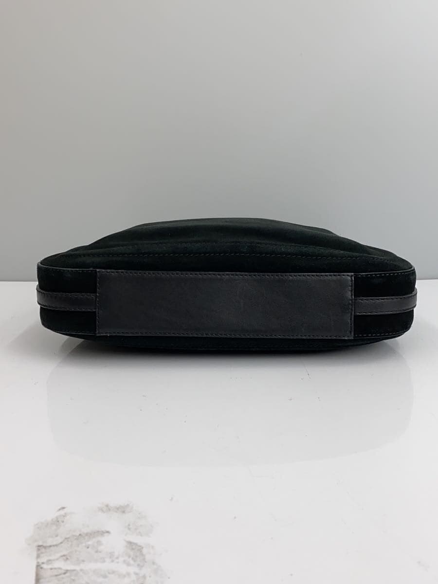 GHERARDINI Handbag Suede BLK Consider Condition 4