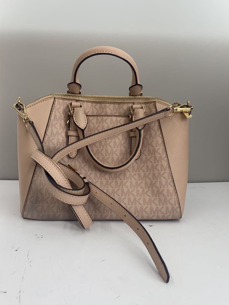 MICHAEL KORS Shoulder Bag Leather BEG All Over Pattern AC-1905 3