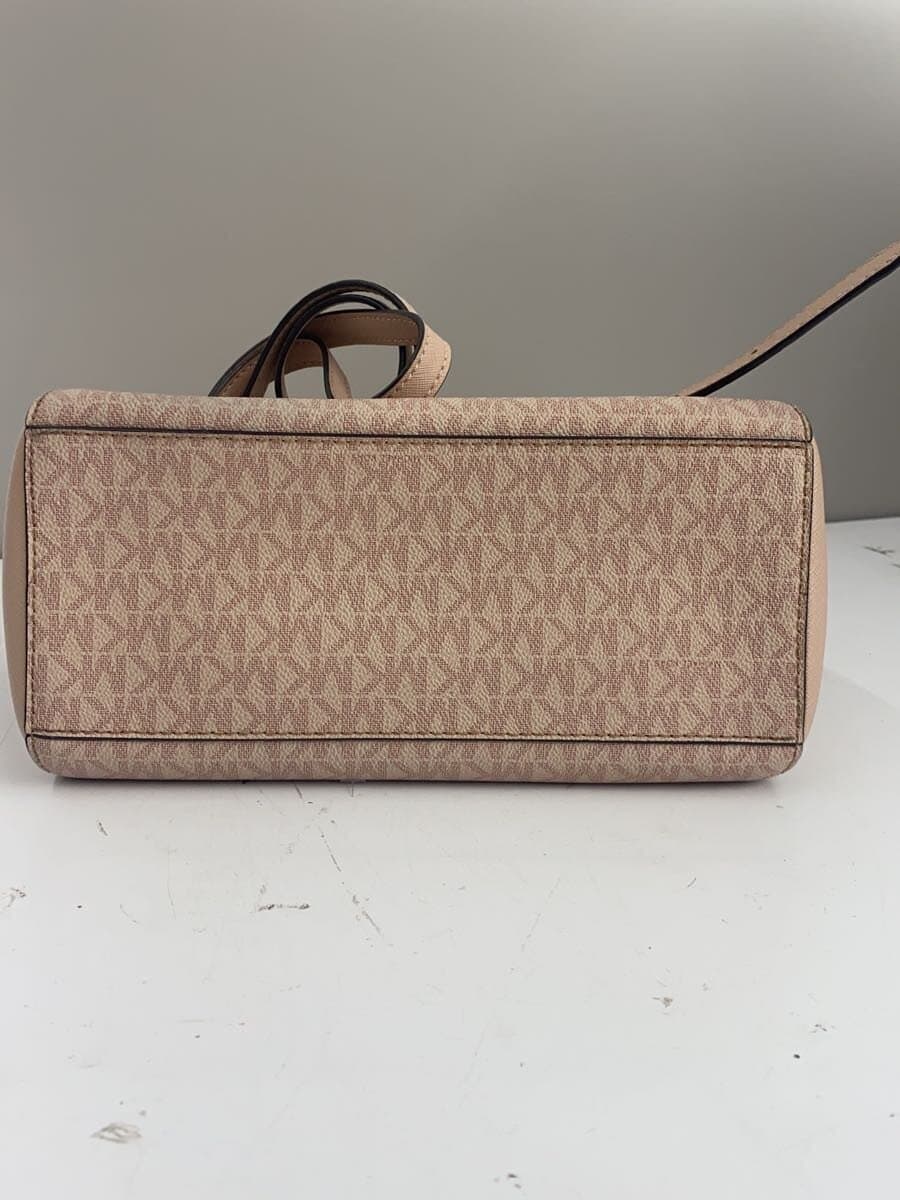 MICHAEL KORS Shoulder Bag Leather BEG All Over Pattern AC-1905 4