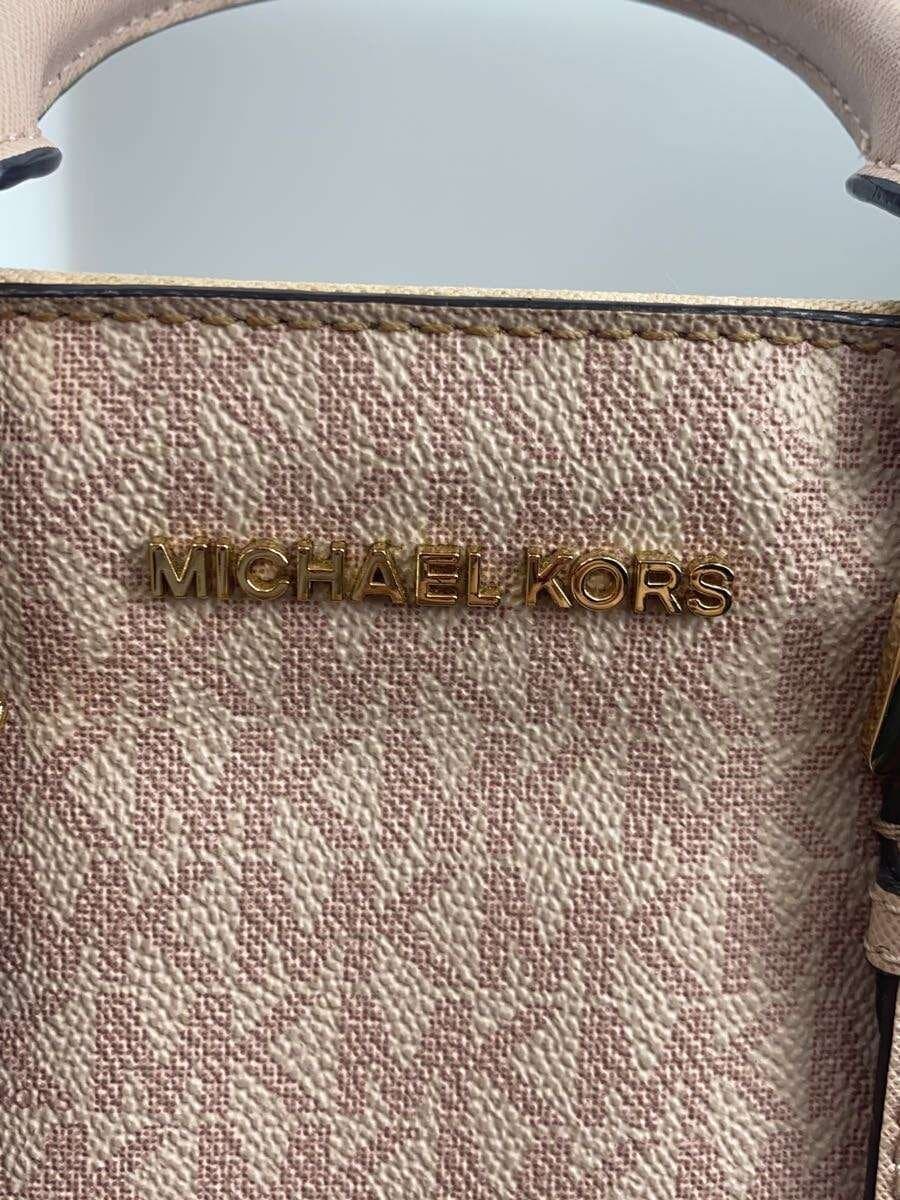 MICHAEL KORS Shoulder Bag Leather BEG All Over Pattern AC-1905 5