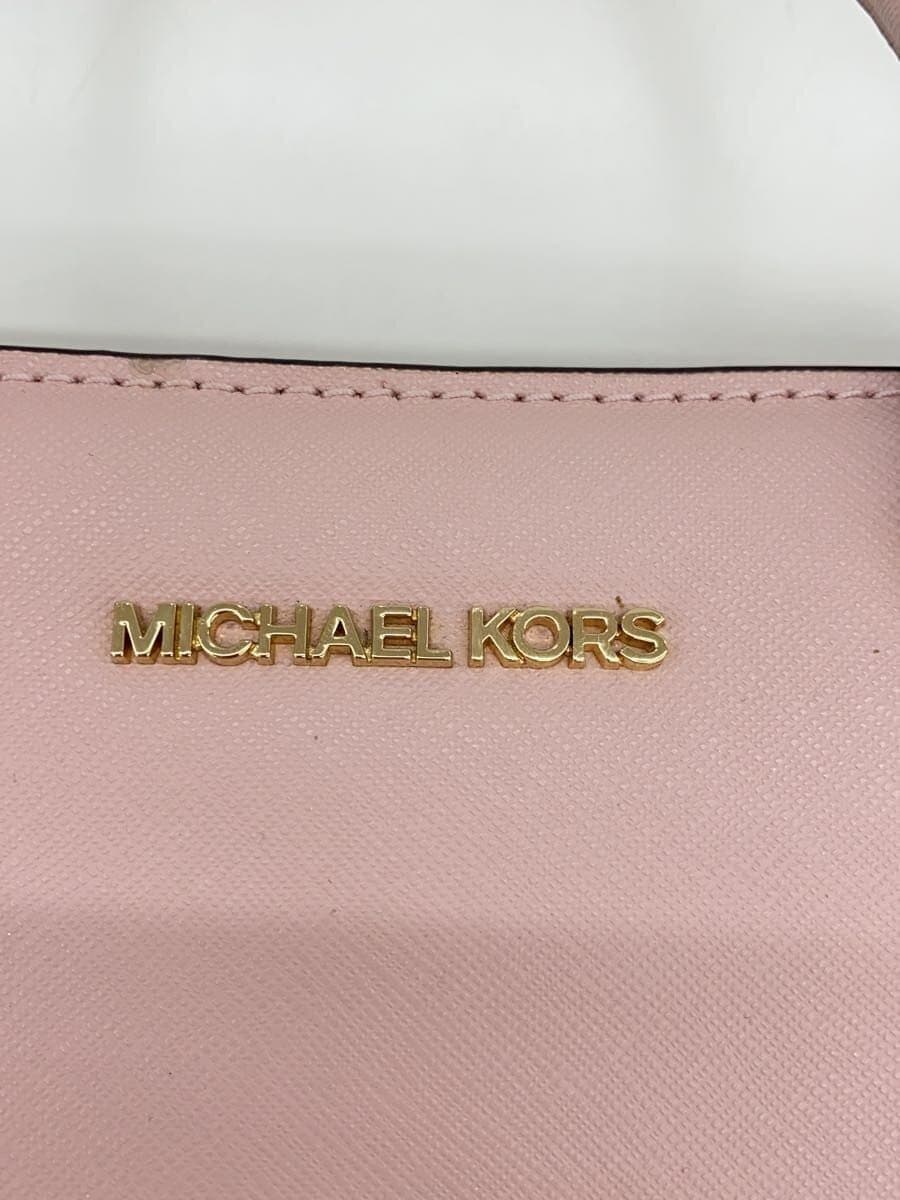 MICHAEL KORS Handbag Leather PNK All-over pattern IM-1910 5