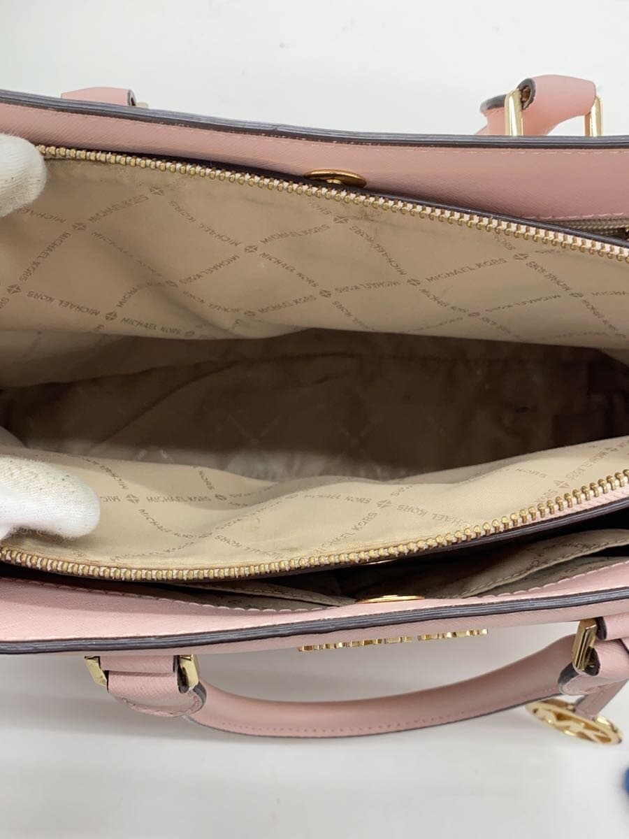 MICHAEL KORS Handbag Leather PNK All-over pattern IM-1910 6