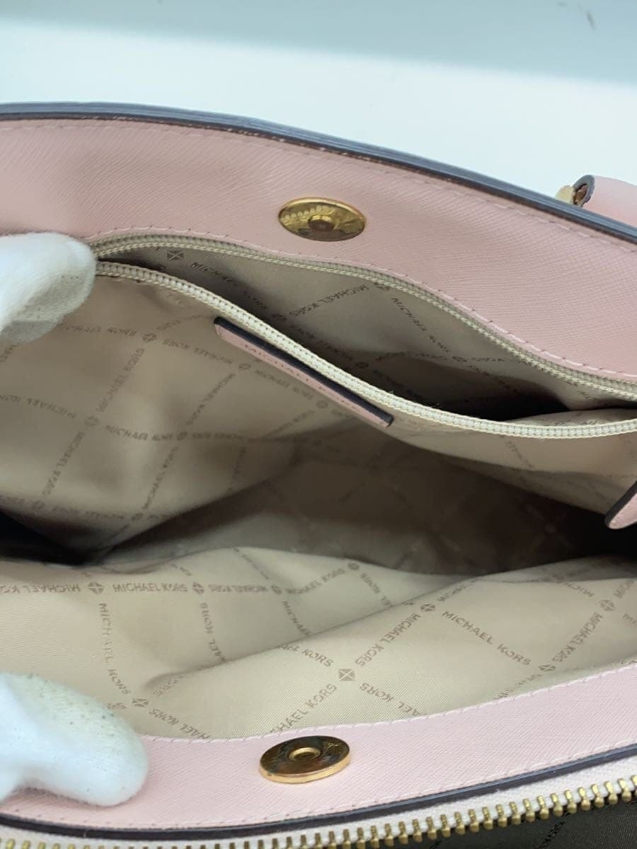 MICHAEL KORS Handbag Leather PNK All-over pattern IM-1910 7