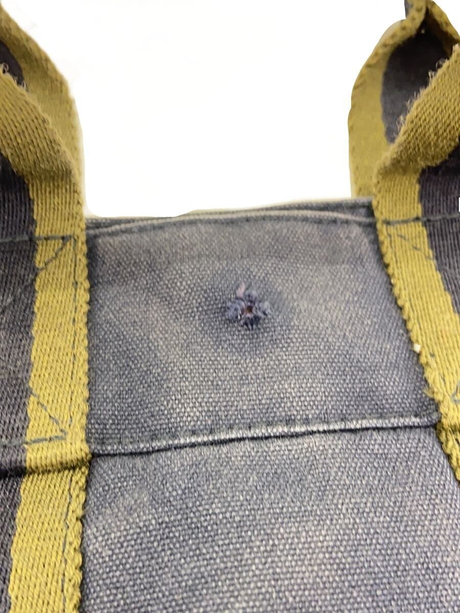 HERMES Bag Canvas Navy Solid Color 7