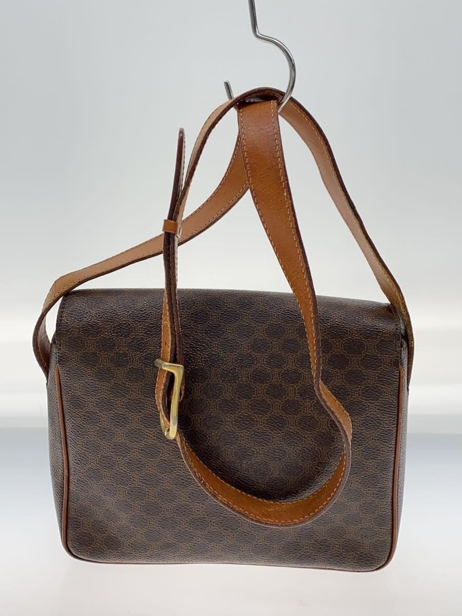 CELINE shoulder bag leather BRW all-over pattern Macadam pattern Gancini 3