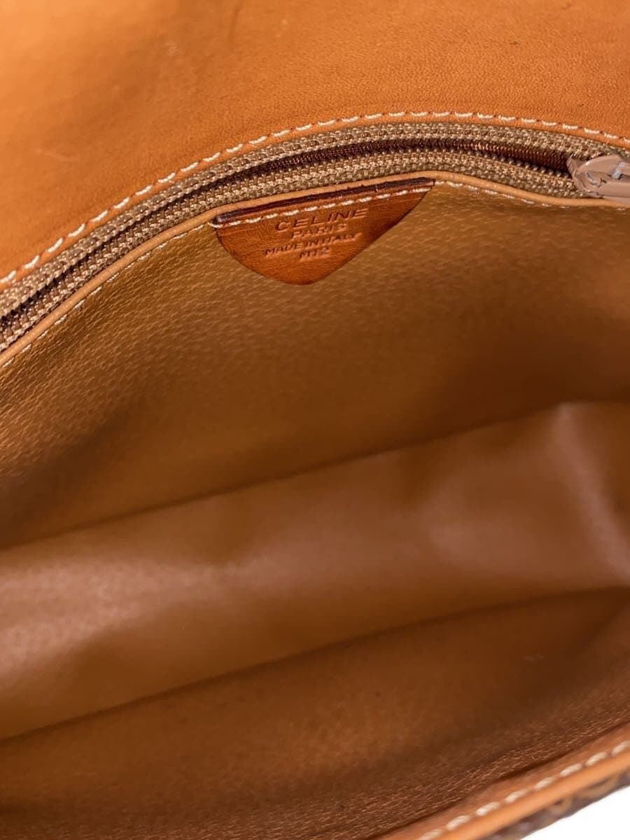 CELINE shoulder bag leather BRW all-over pattern Macadam pattern Gancini 6