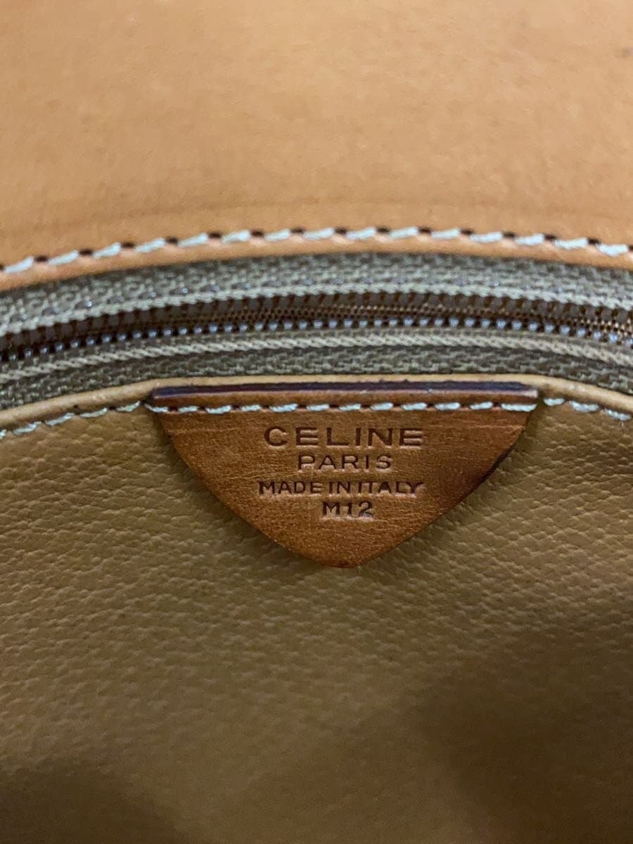 CELINE shoulder bag leather BRW all-over pattern Macadam pattern Gancini 7