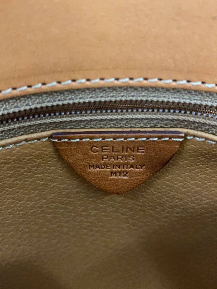 CELINE shoulder bag leather BRW all-over pattern Macadam pattern Gancini 7