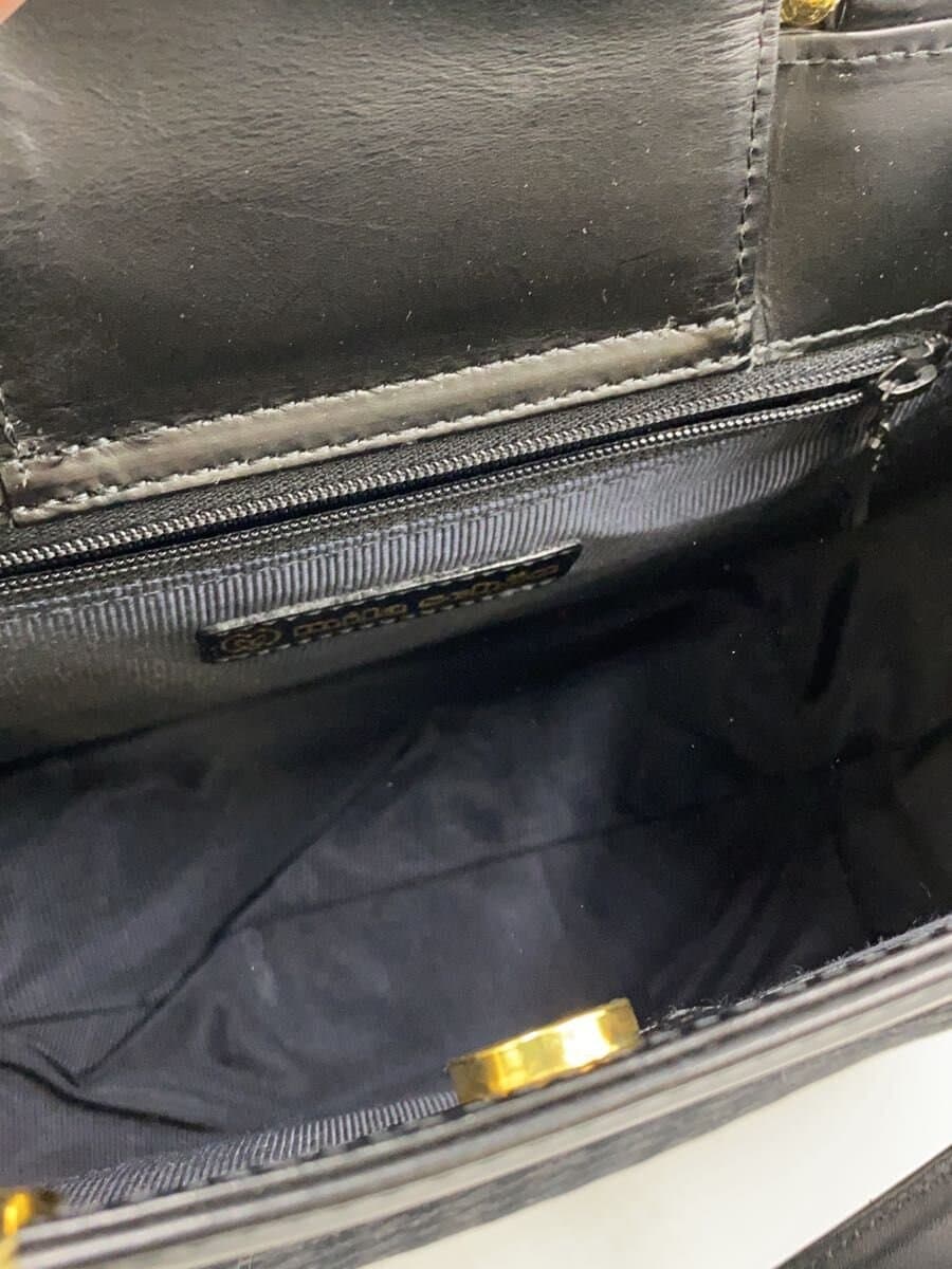 mila schon Handbag Leather BLK Houndstooth 6