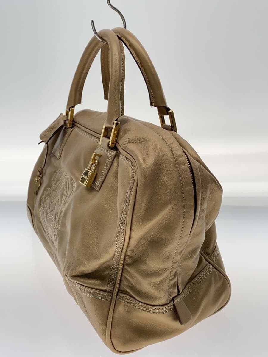 LOEWE handbag leather BEG Amazona 36 2