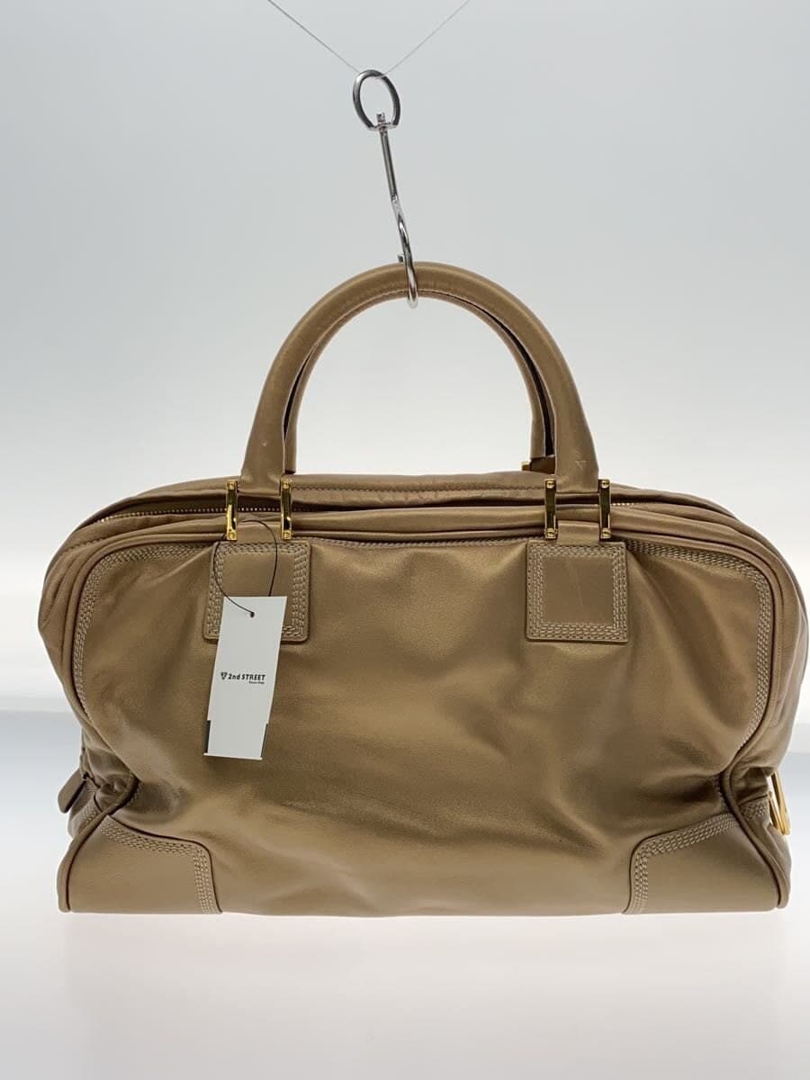 LOEWE handbag leather BEG Amazona 36 3