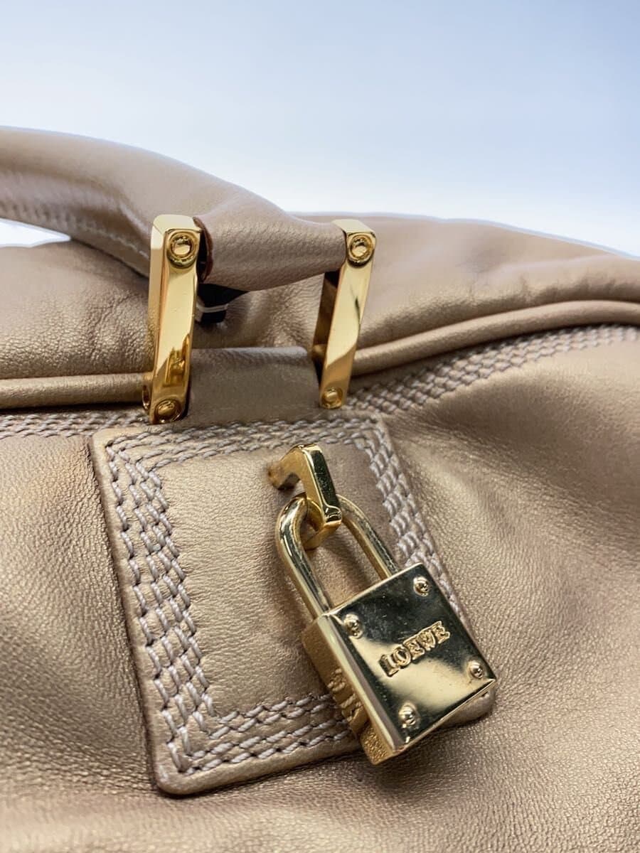 LOEWE handbag leather BEG Amazona 36 5