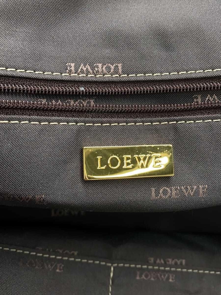LOEWE handbag leather BEG Amazona 36 7