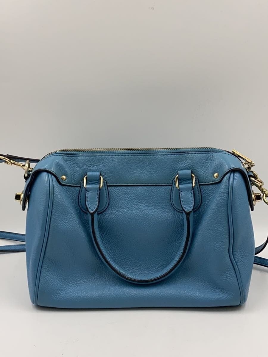 COACH Handbag_All Leather Leather BLU 3