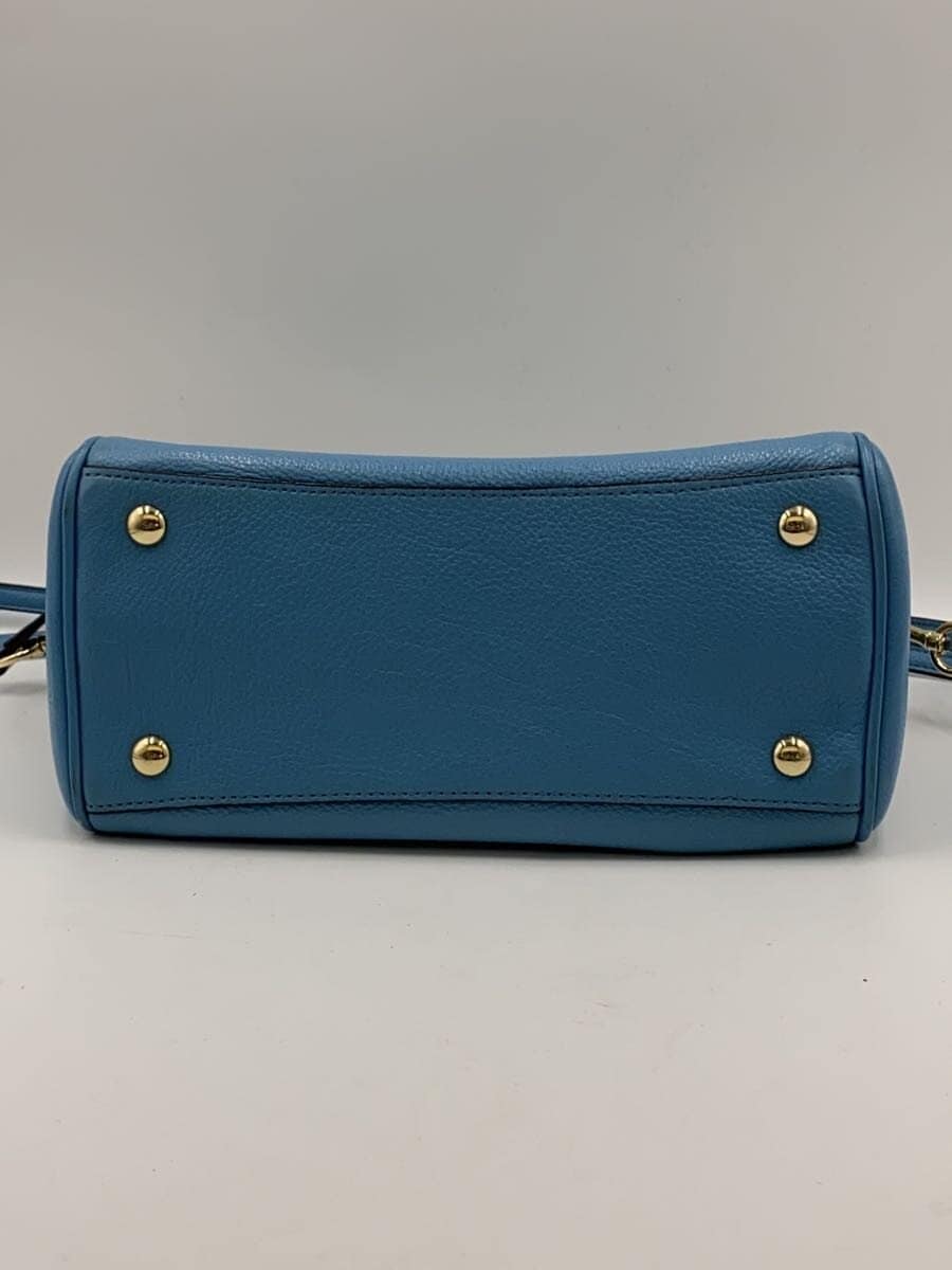 COACH Handbag_All Leather Leather BLU 4