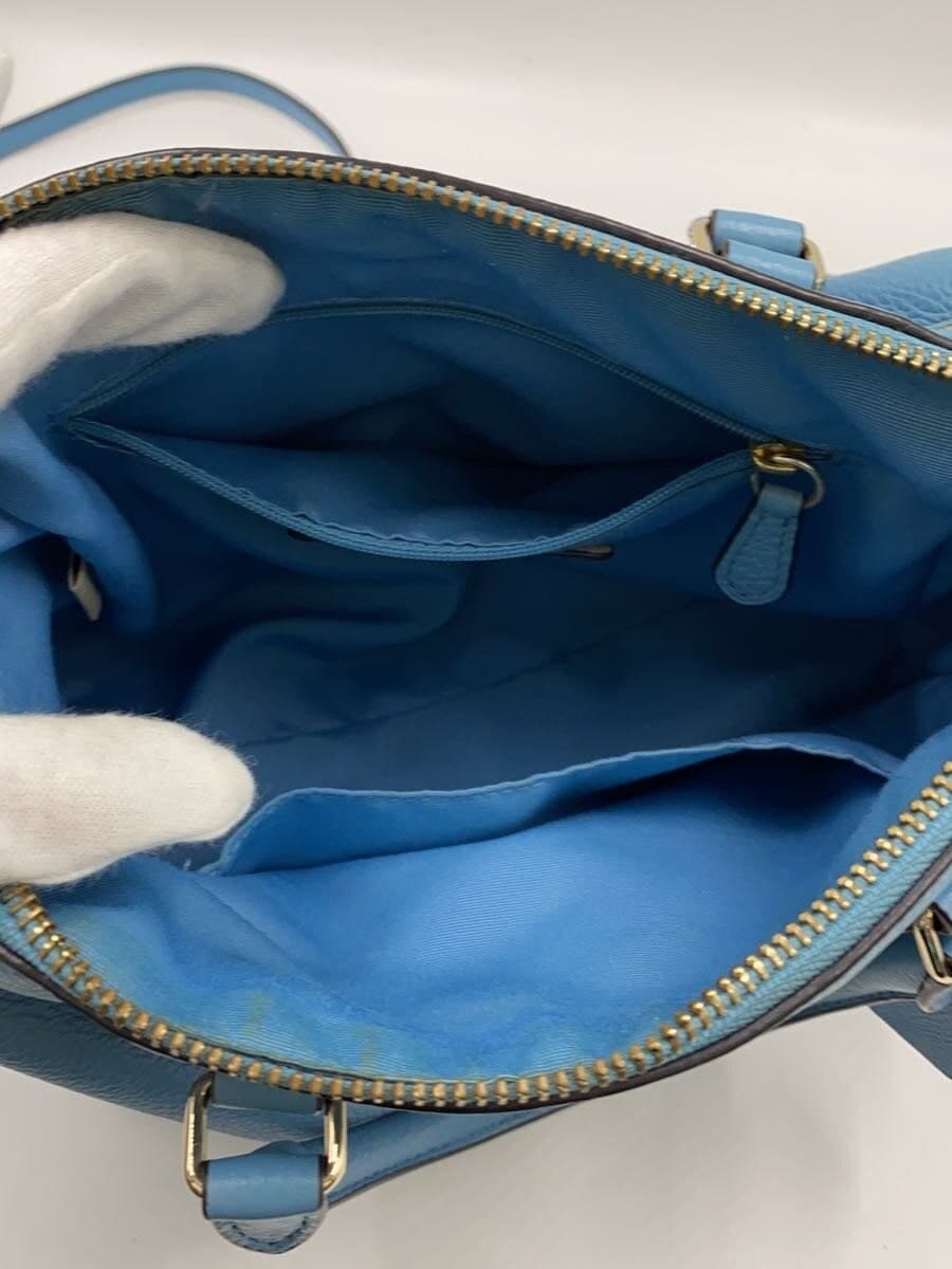COACH Handbag_All Leather Leather BLU 6
