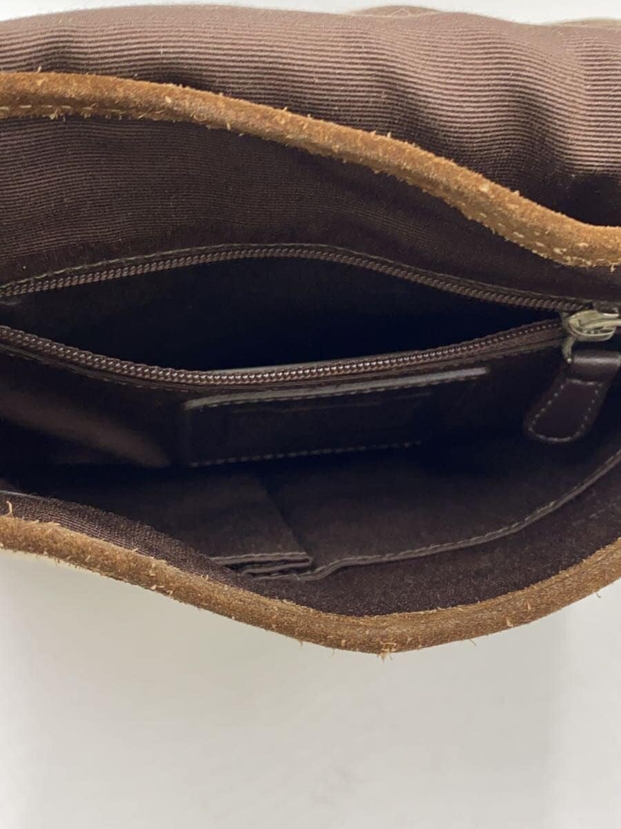 COACH Shoulder Bag Canvas BRW All Over Pattern 3644 6