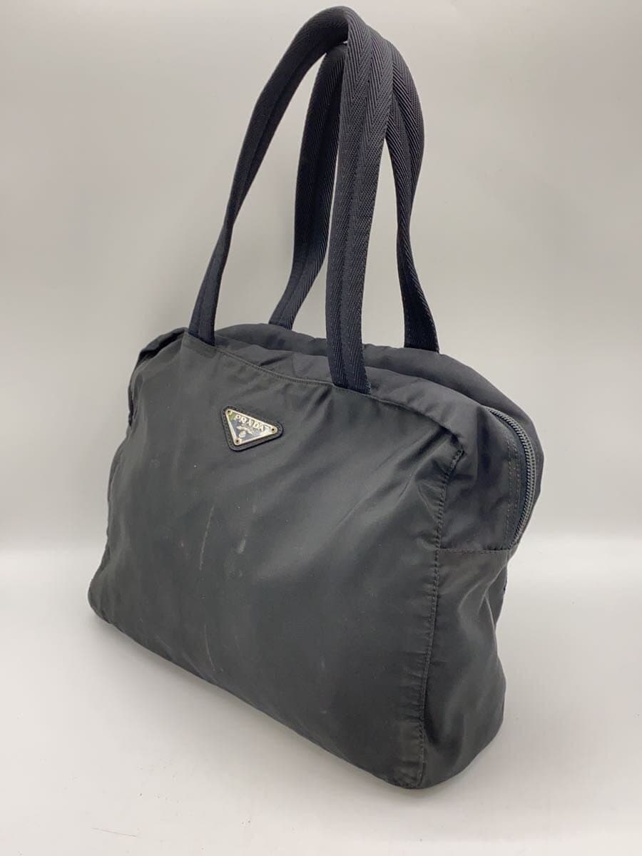 PRADA Boston Bag Nylon BLK Solid 2