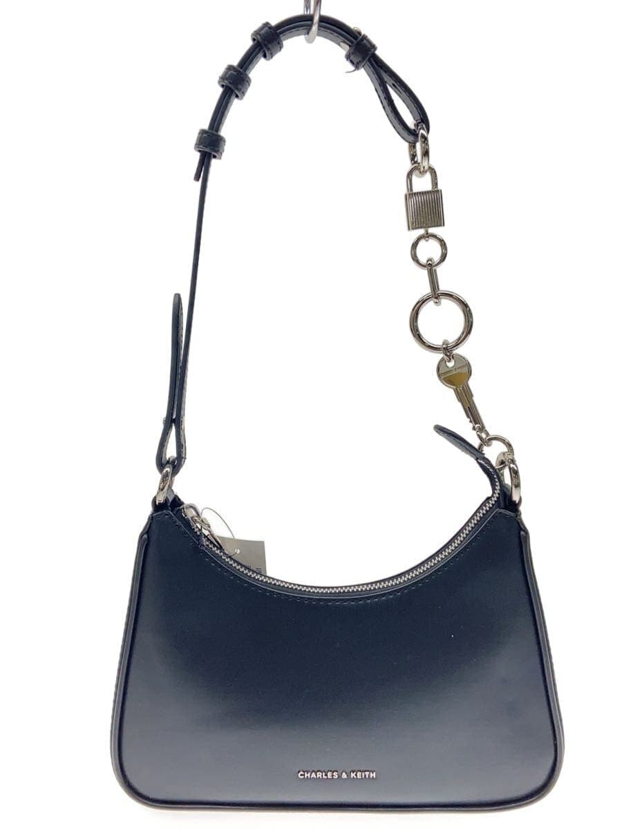 CHARLES&KEITH shoulder bag polyester black solid CK2-20271269 Lane chain link