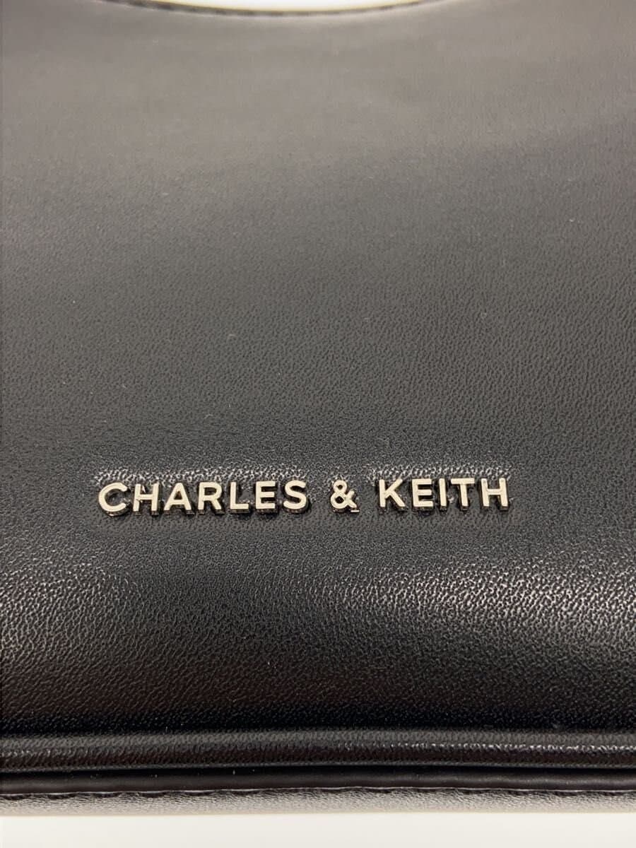 CHARLES&KEITH shoulder bag polyester black solid CK2-20271269 Lane chain link 5