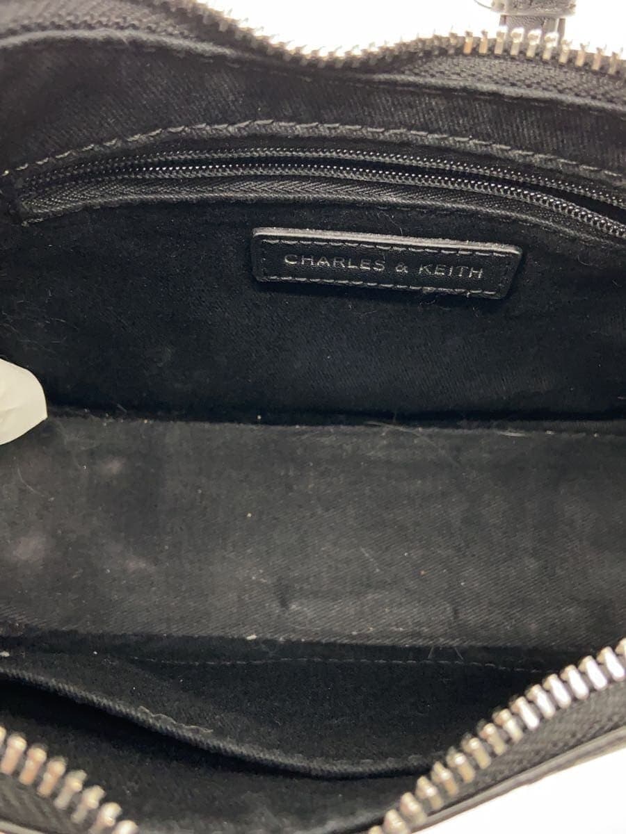 CHARLES&KEITH shoulder bag polyester black solid CK2-20271269 Lane chain link 6