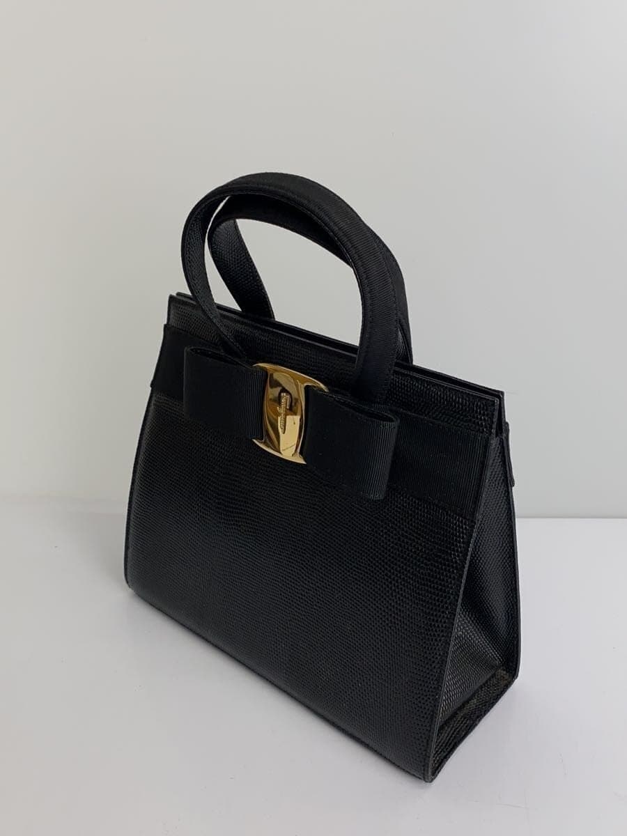 Salvatore Ferragamo handbag leather black BA-214178 2