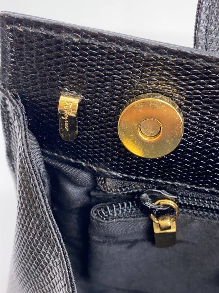 Salvatore Ferragamo handbag leather black BA-214178 8