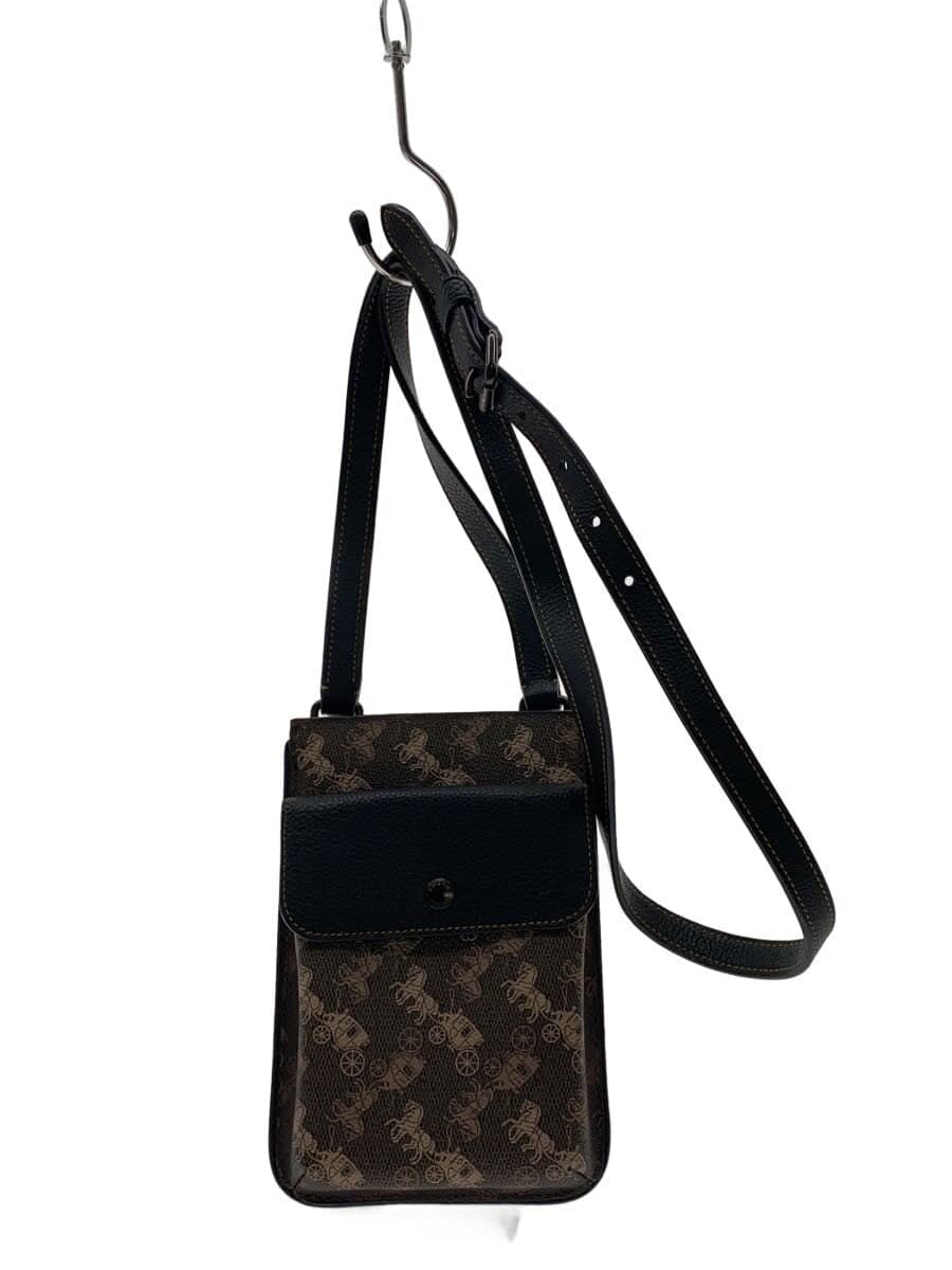 COACH shoulder bag leather multicolor all-over pattern