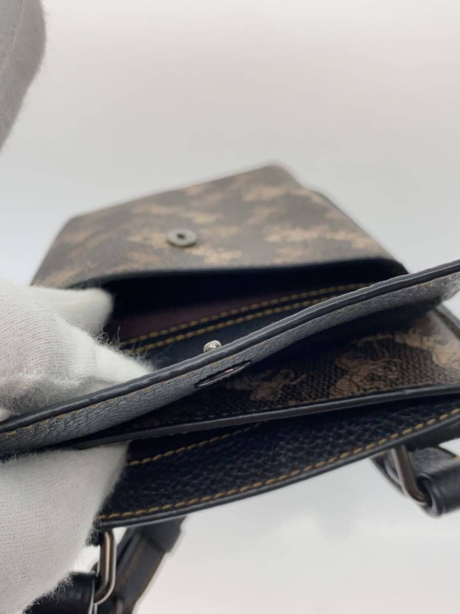 COACH shoulder bag leather multicolor all-over pattern 6